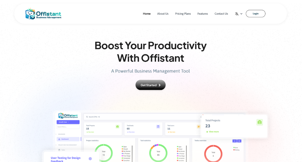 Offistant - Business Assistance SaaS Screenshot